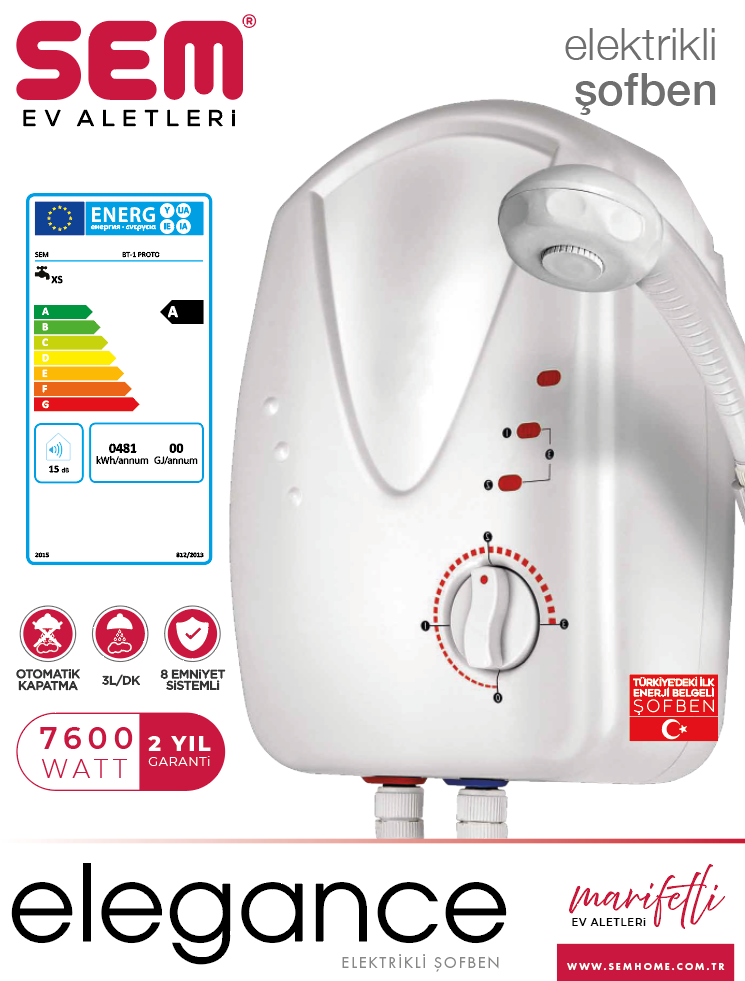 Elegance Electric Water Heater