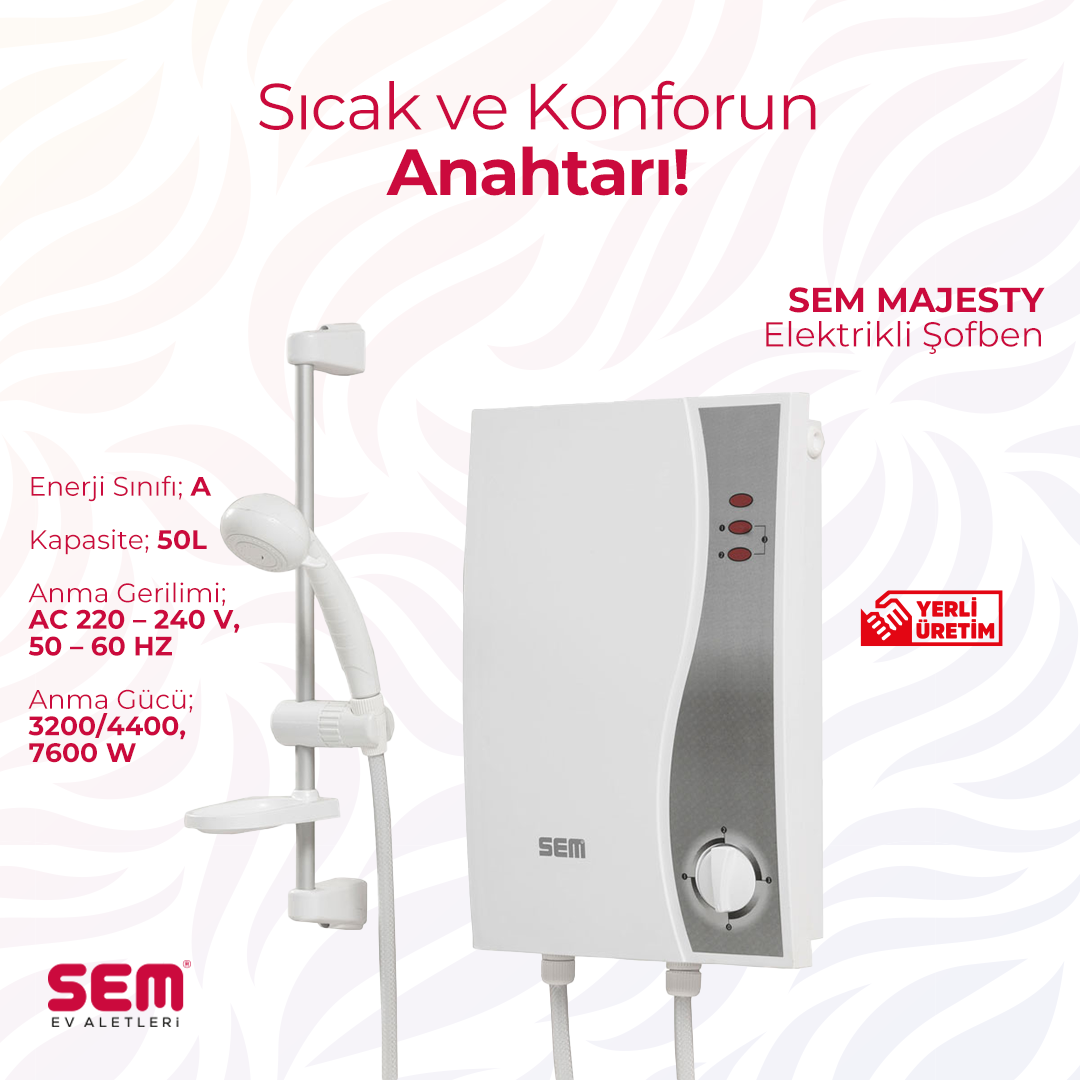 Majesty Elektrikli Şofben