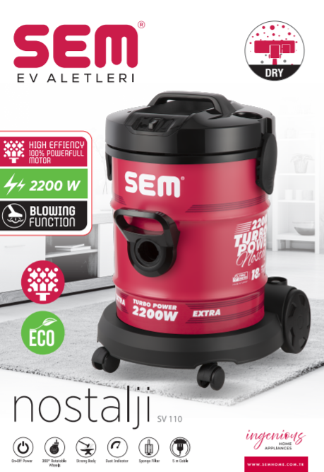 Nostalji Elektrikli Süpürge